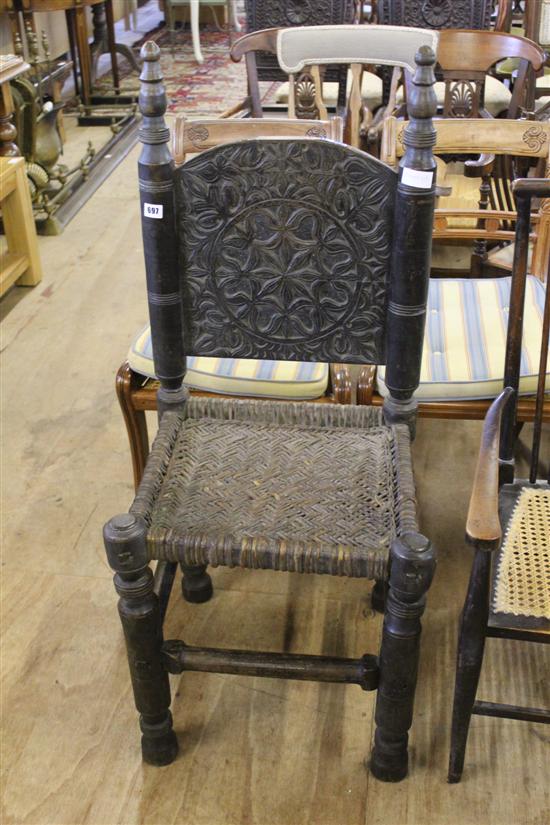 Carved Eastern chair